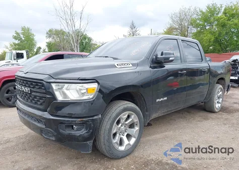 2022 Ram 1500 Big Horn 4X4 5'7 Box from USA, damaged, VIN 1C6RRFFG2NN423975